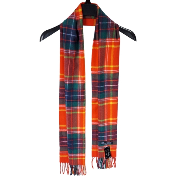 Cashmere Feel Classic Scarf Red Multicolor Plaid Winter Scarf Soft New Warm - Picture 12 of 12